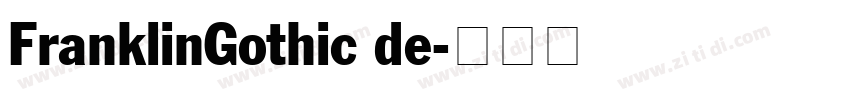 FranklinGothic de字体转换
